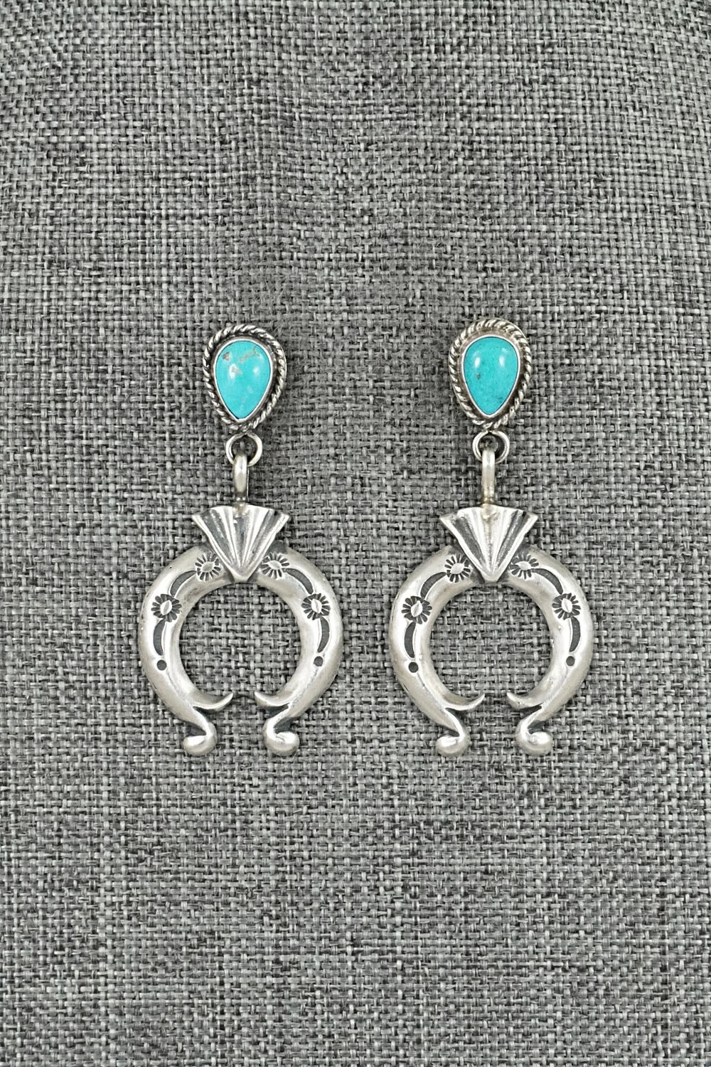 Turquoise & Sterling Silver Earrings - Sharon McCarthy