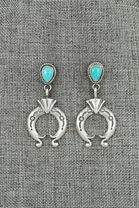 Turquoise & Sterling Silver Earrings - Sharon McCarthy