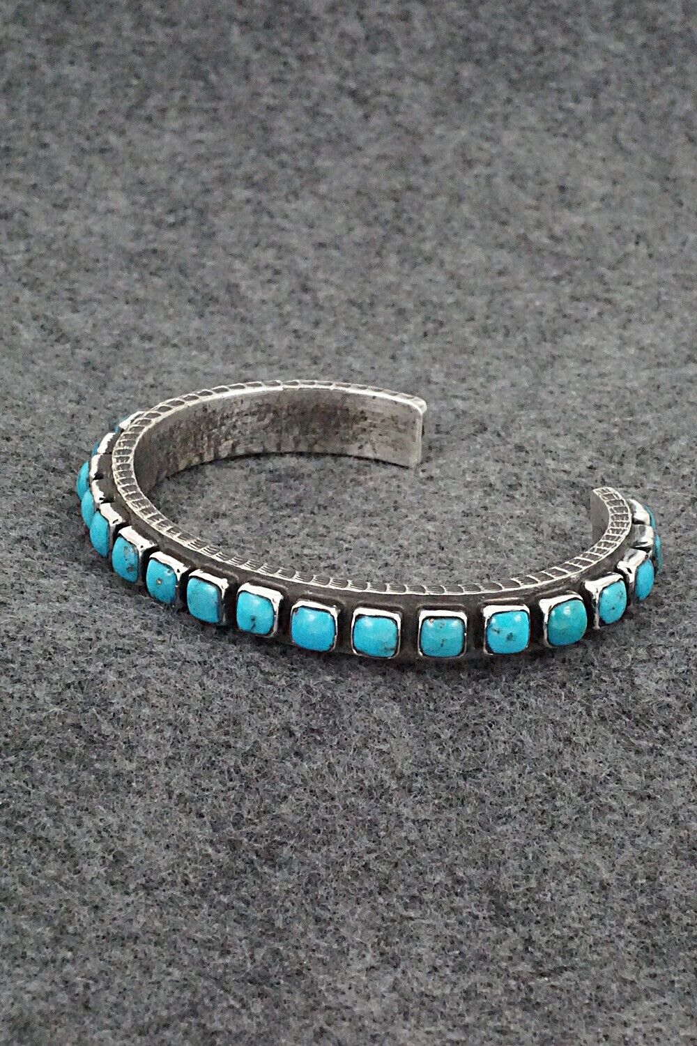 Turquoise & Sterling Silver Bracelet - Ernest Rangel