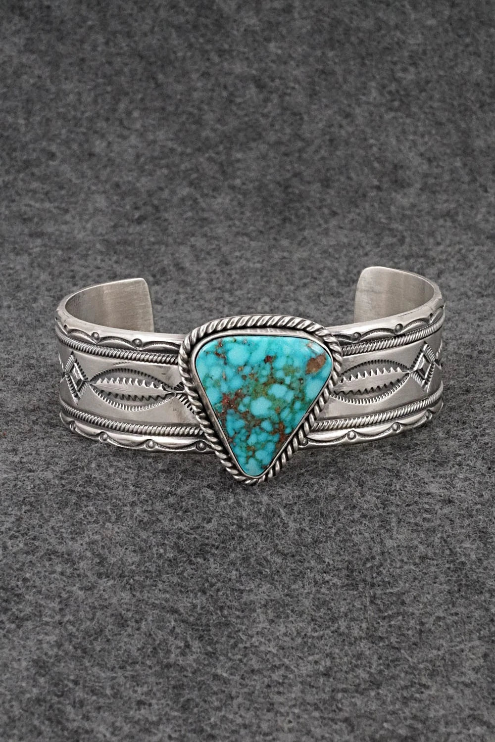 Turquoise & Sterling Silver Bracelet - Michael Calladitto