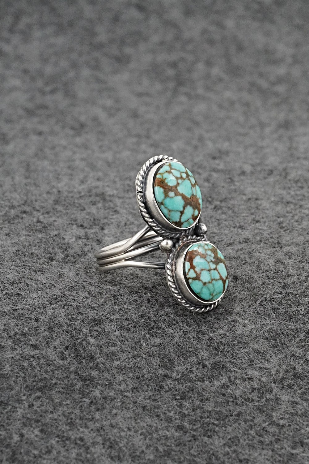 Turquoise & Sterling Silver Ring - Rena Begay - Size 8