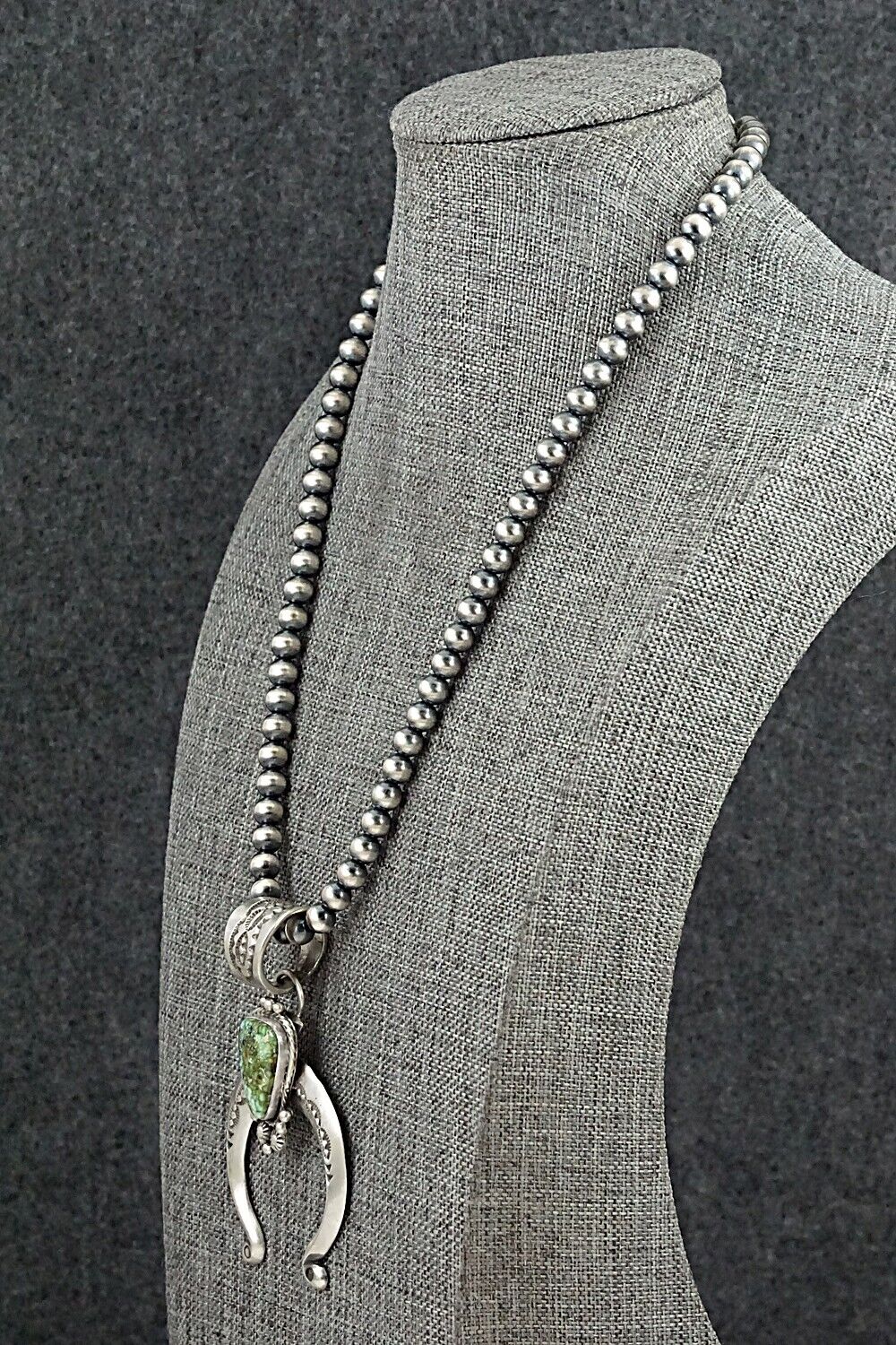 Turquoise & Sterling Silver Necklace - Samuel Yellowhair