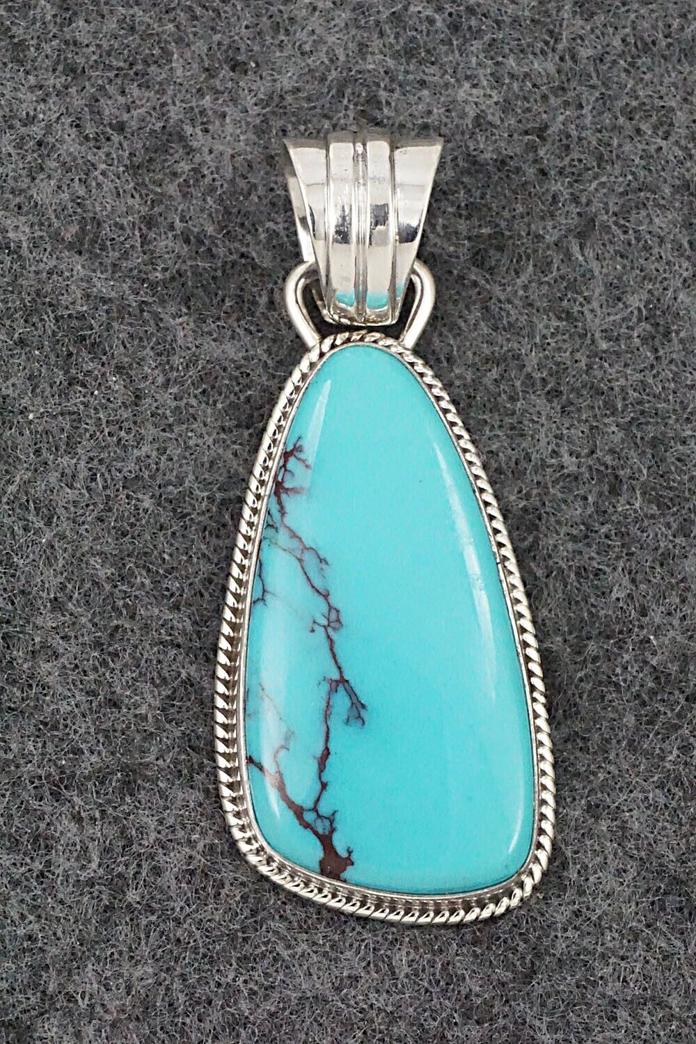 Turquoise and Sterling Silver Pendant - Sharon McCarthy