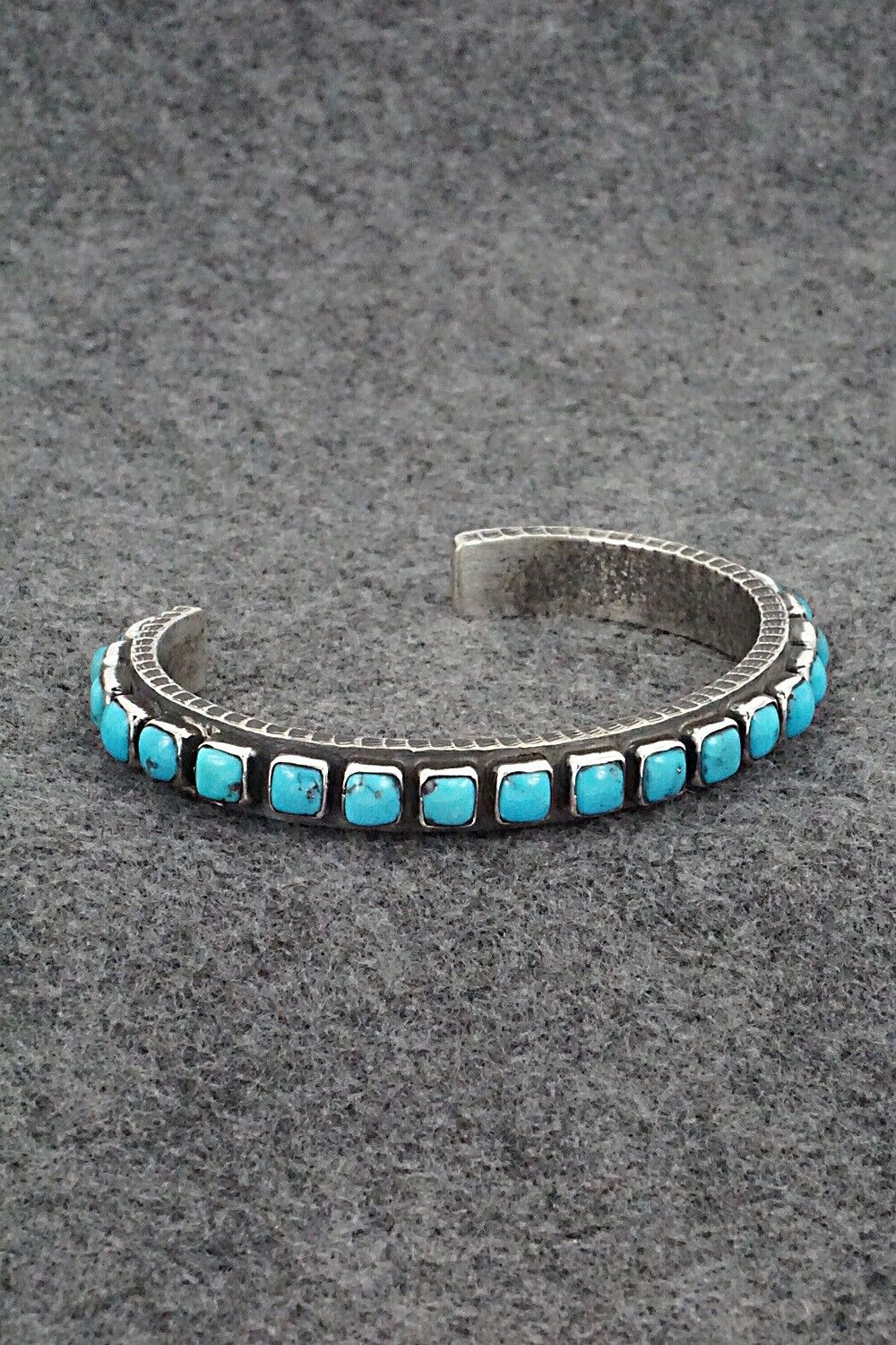 Turquoise & Sterling Silver Bracelet - Ernest Rangel