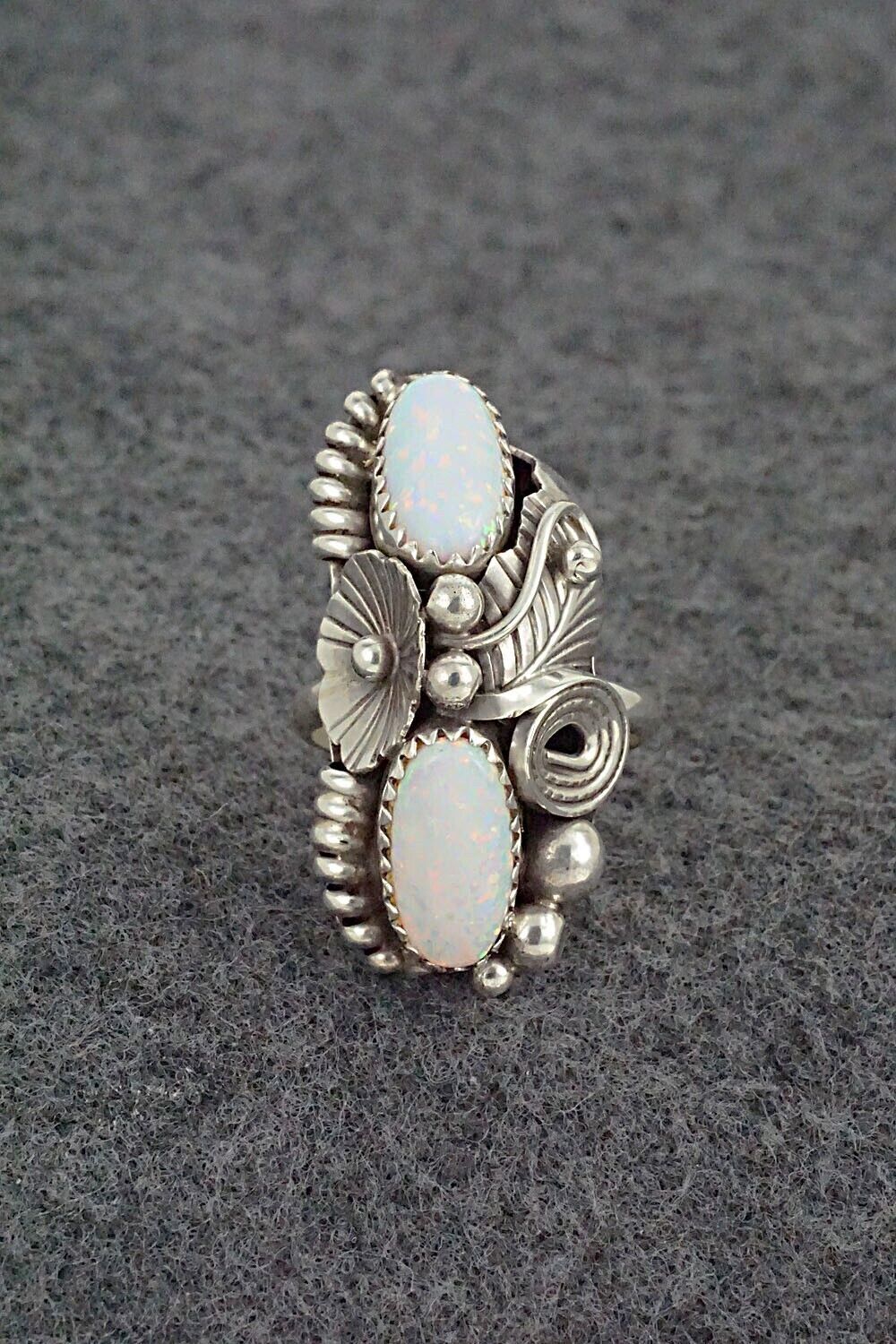 Opalite & Sterling Silver Ring - Max Calladitto - Size 5