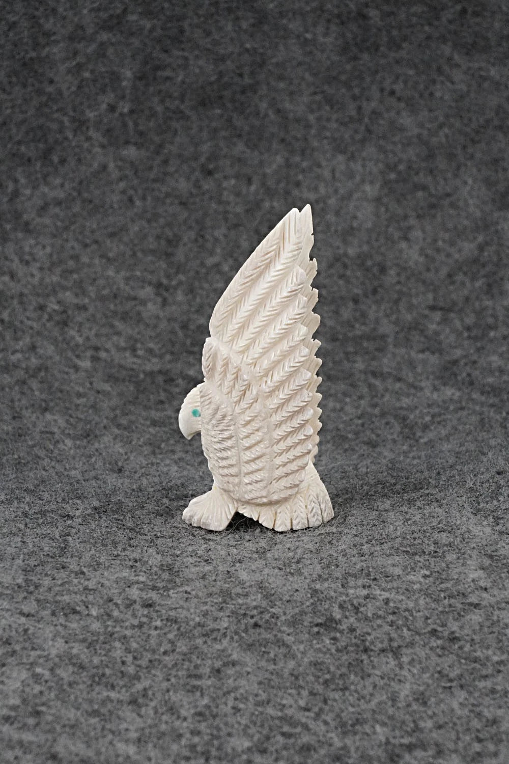 Eagle Zuni Fetish Carving - Justin Hustito