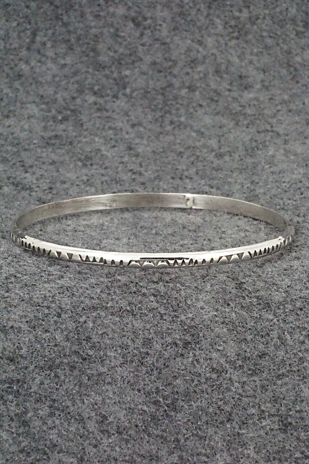 Sterling Silver Bangle Bracelet - Elaine Tahe