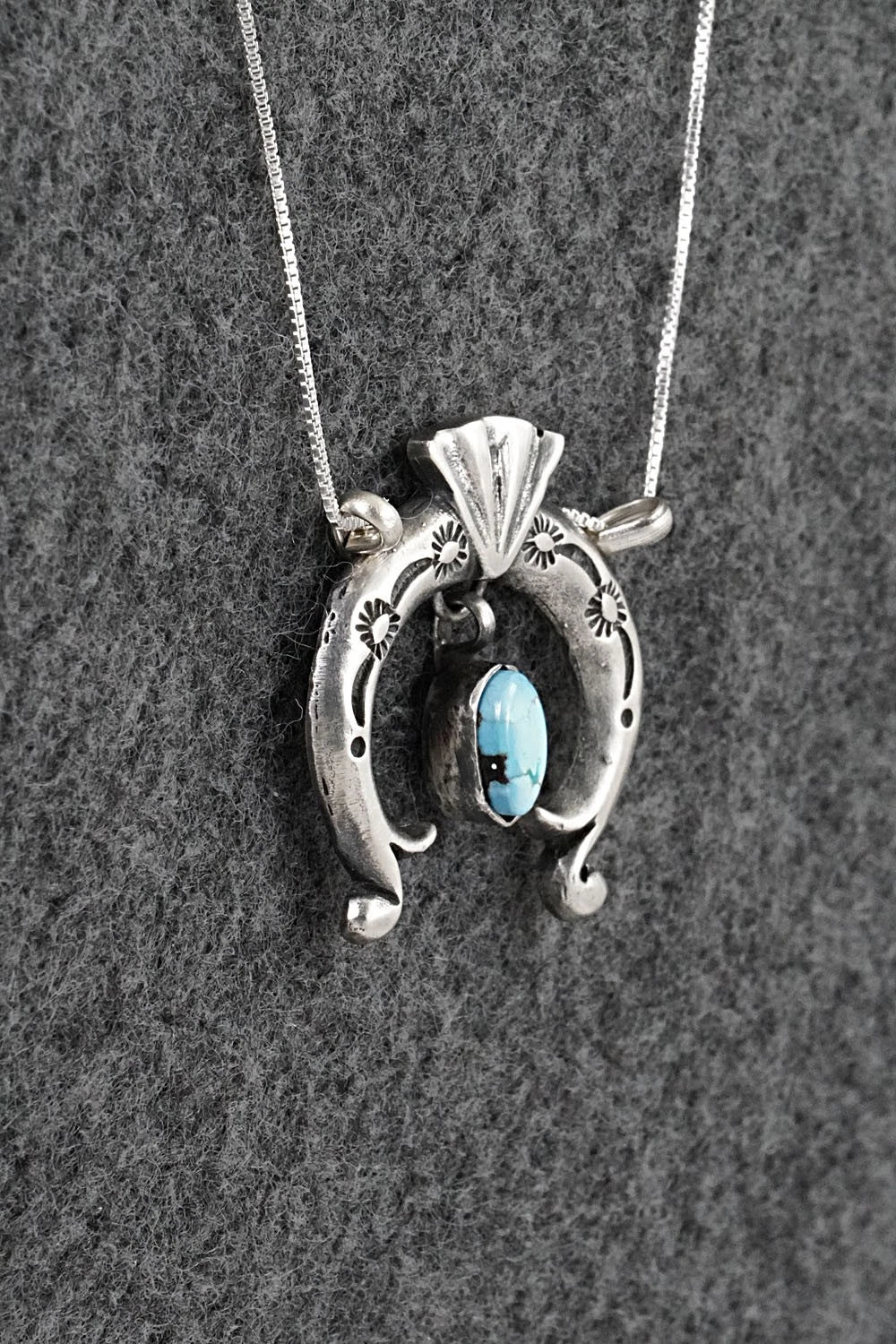 Turquoise & Sterling Silver Necklace - Gary Shorty