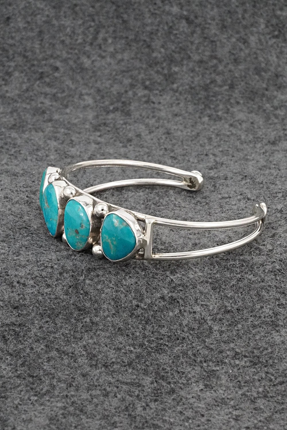Turquoise & Sterling Silver Bracelet - Priscilla Reeder