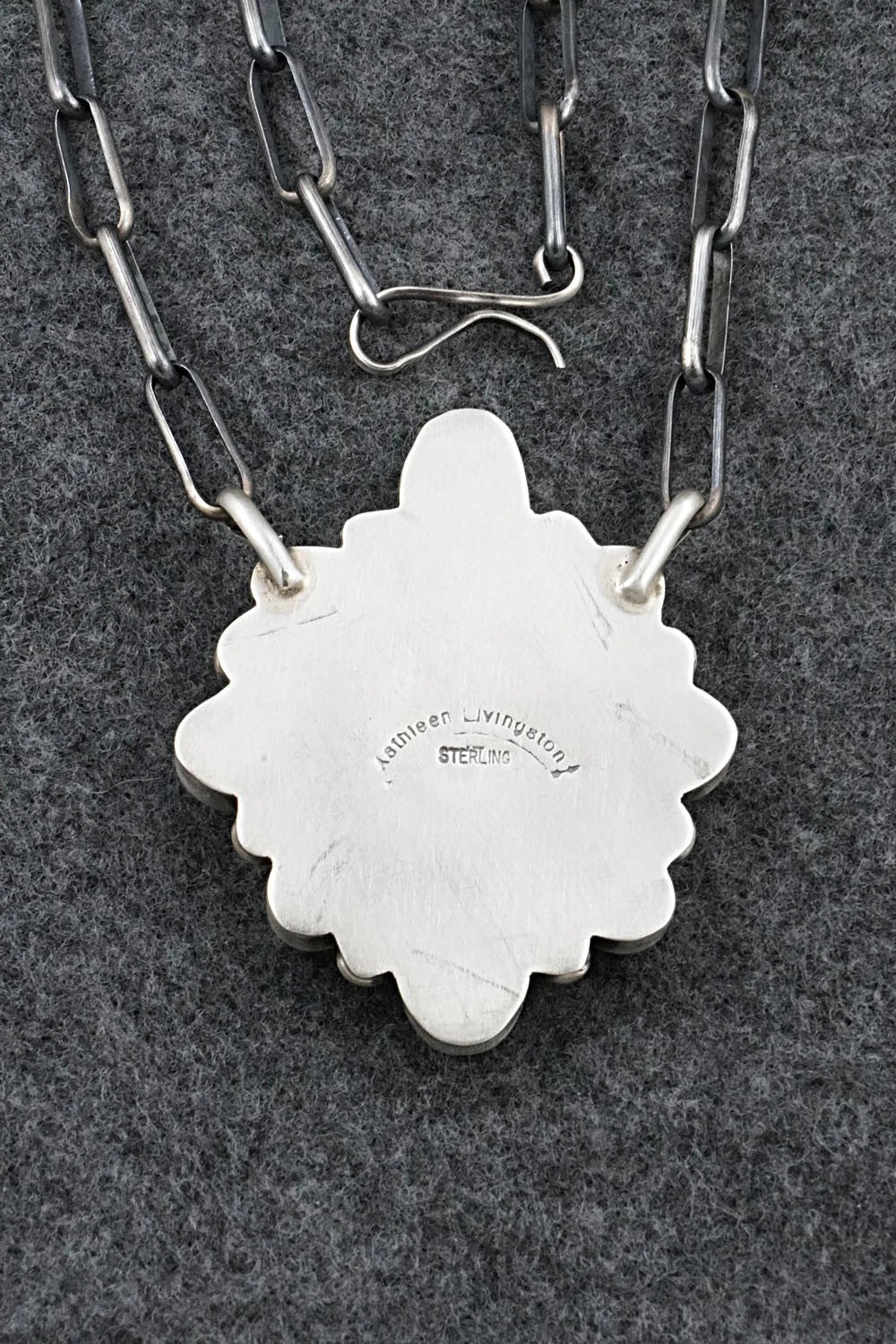 Turquoise & Sterling Silver Necklace - Kathleen Livingston
