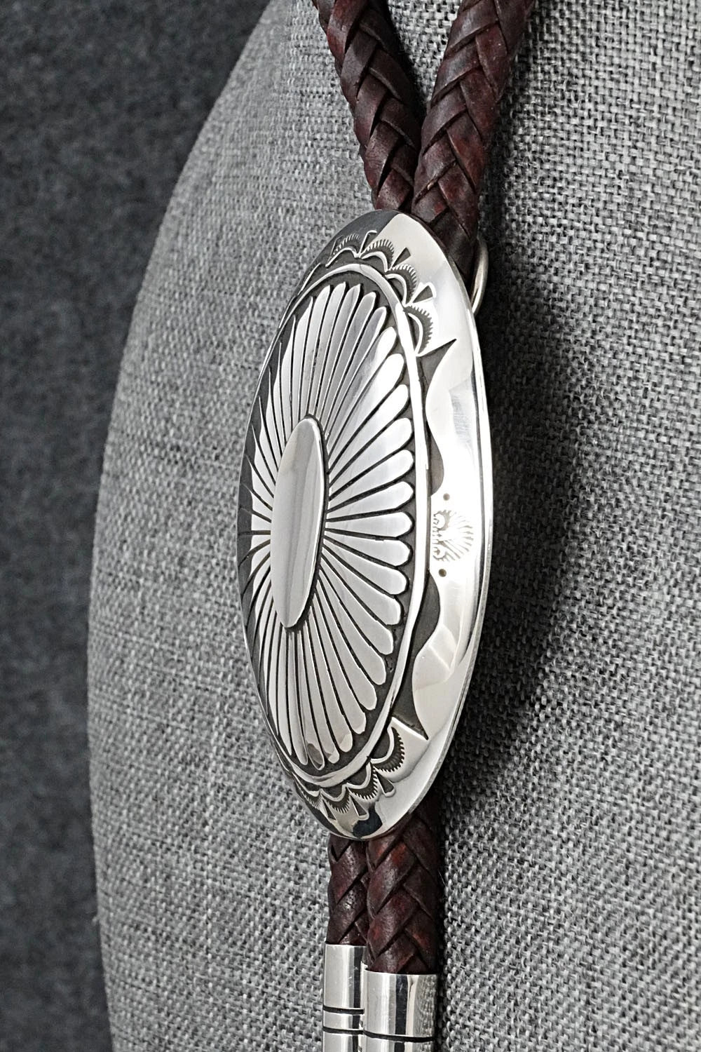 Turquoise & Sterling Silver Bolo Tie - Charlie John