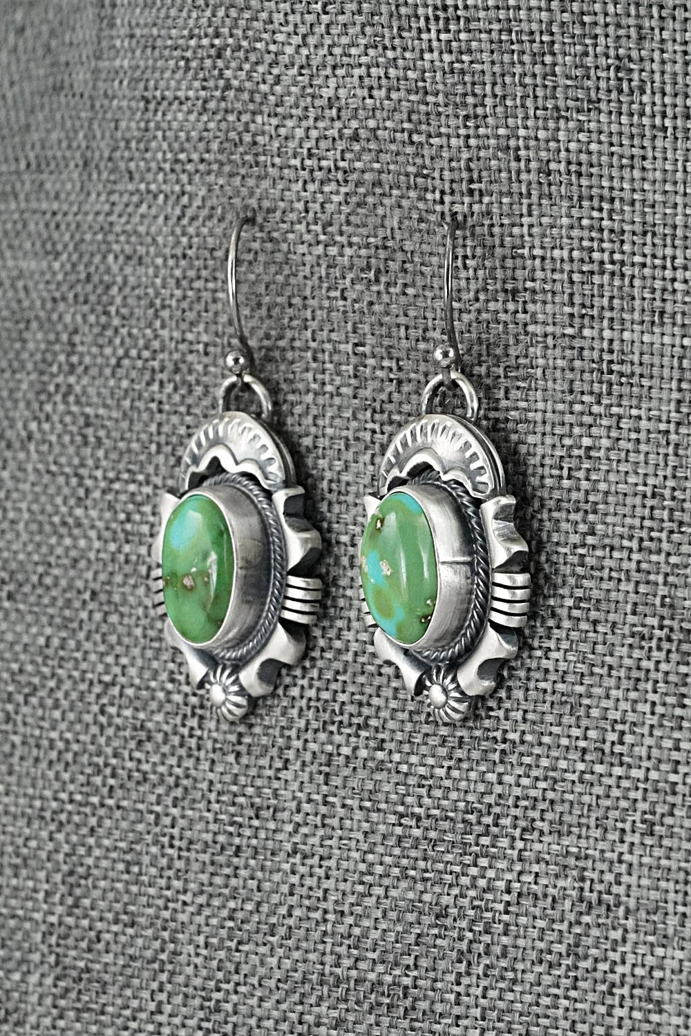 Turquoise & Sterling Silver Necklace and Earrings Set - Jackson Hoskie