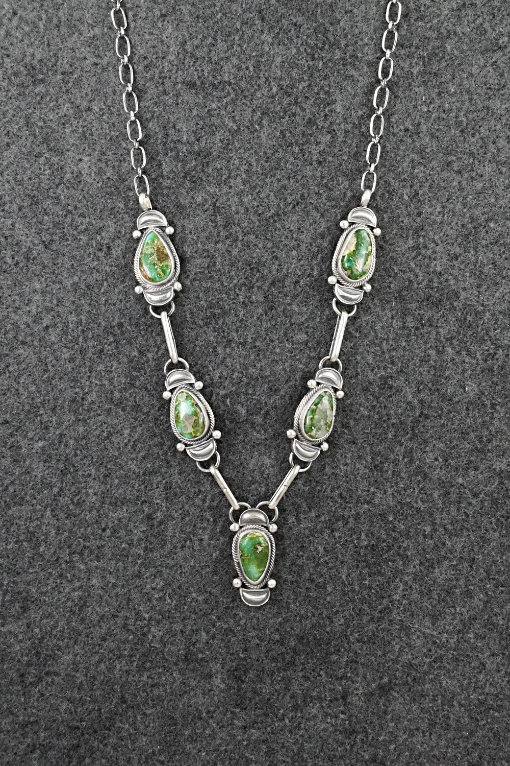 Turquoise & Sterling Silver Necklace - Derrick Gordon