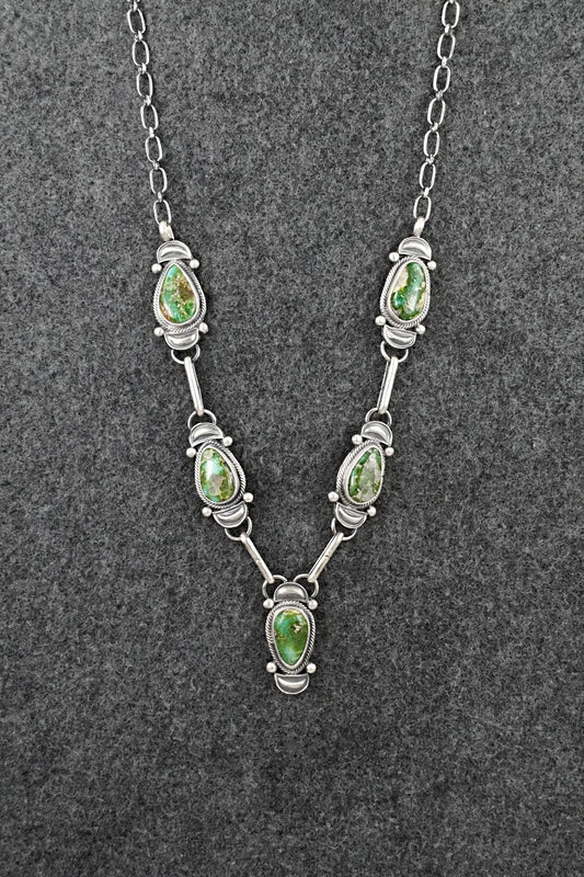 Turquoise & Sterling Silver Necklace - Derrick Gordon