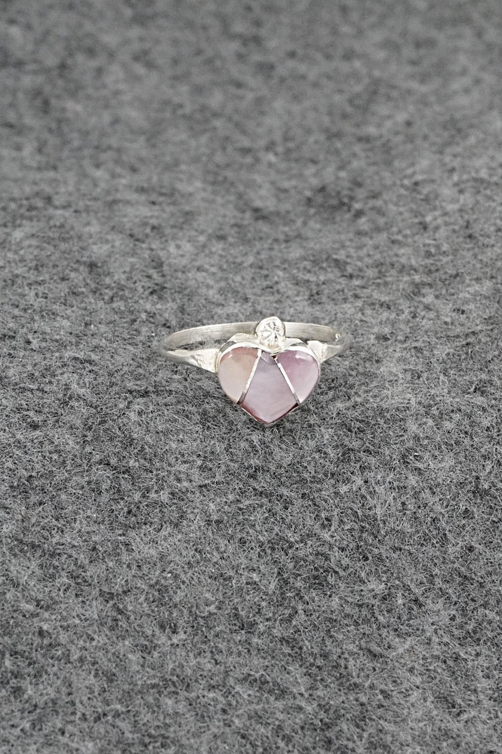 Mother of Pearl & Sterling Silver Ring - Ola Eriacho - Size 8.5