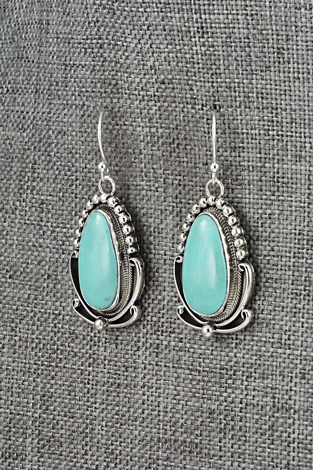 Turquoise & Sterling Silver Earrings - Mark Yazzie