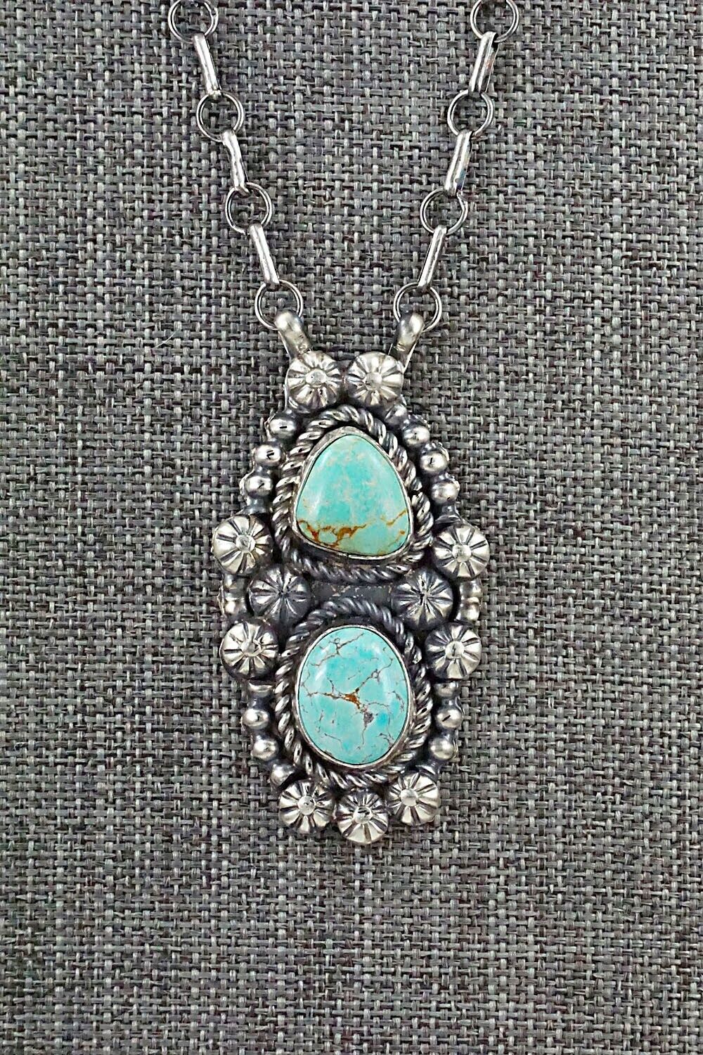 Turquoise & Sterling Silver Necklace - Jeff James