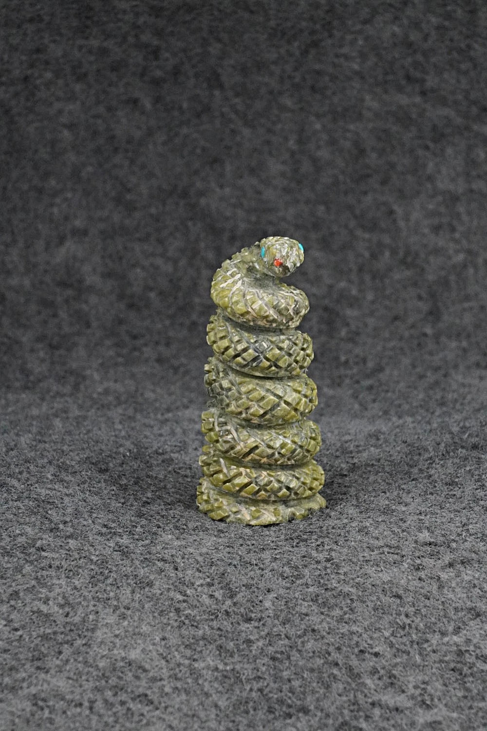 Rattlesnake Zuni Fetish Carving - Todd Etsate