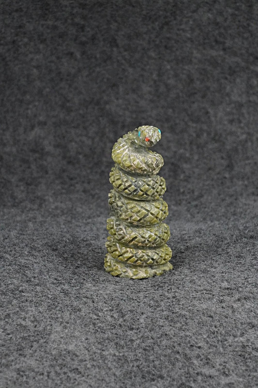 Rattlesnake Zuni Fetish Carving - Todd Etsate