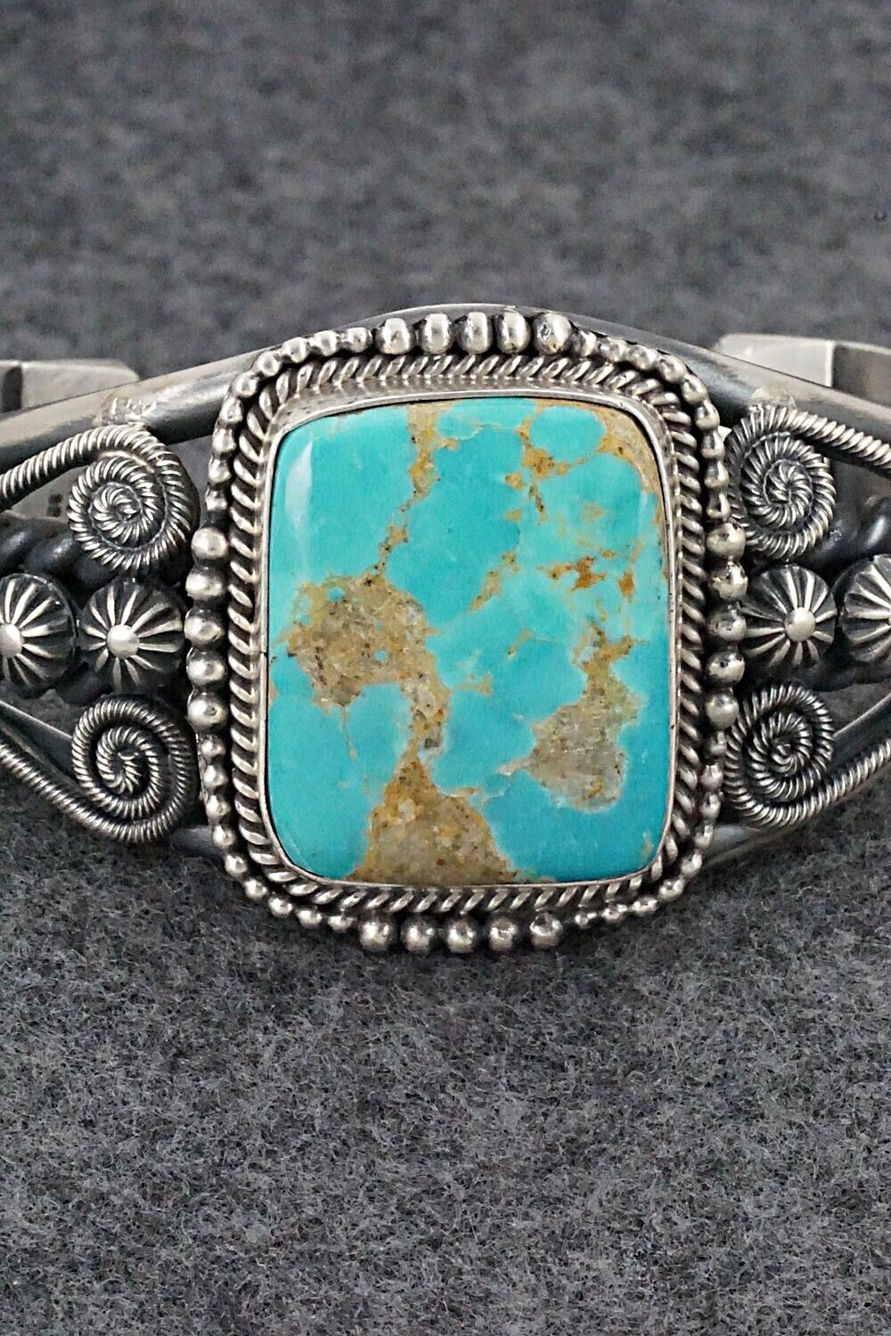 Turquoise & Sterling Silver Bracelet - Michael Calladitto