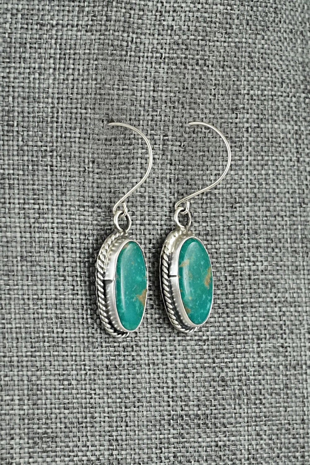 Turquoise & Sterling Silver Earrings - Rosemary Saunders