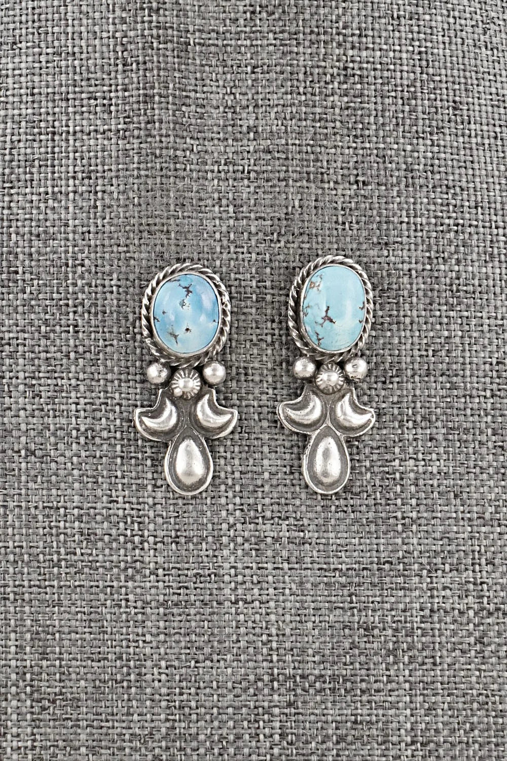 Turquoise & Sterling Silver Squash Blossom Set - Matthew Gordon