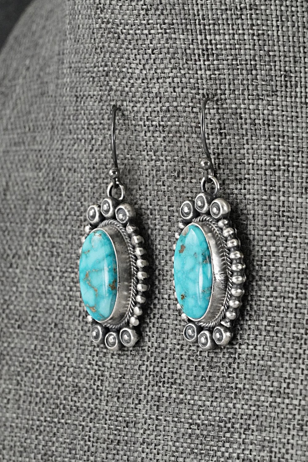 Turquoise & Sterling Silver Squash Blossom Set - Mark Yazzie