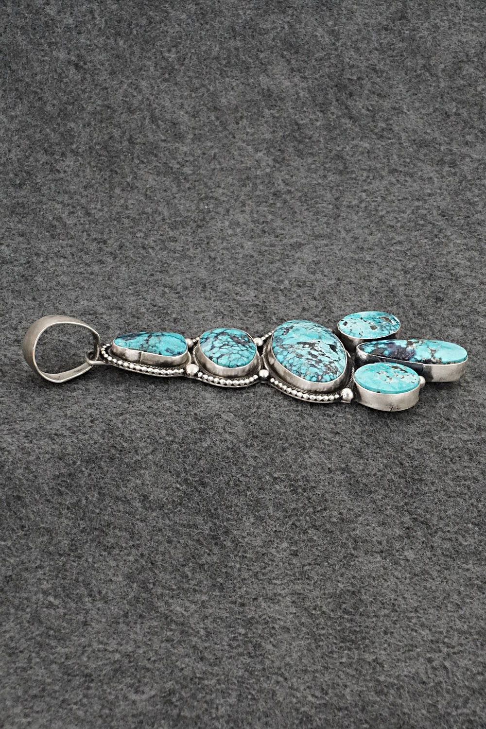 Turquoise & Sterling Silver Pendant - Bobby Johnson