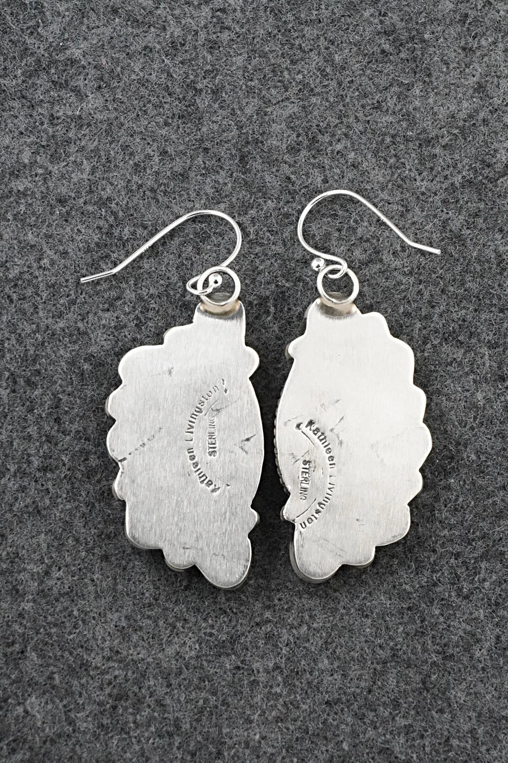 Turquoise & Sterling Silver Earrings - Kathleen Livingston