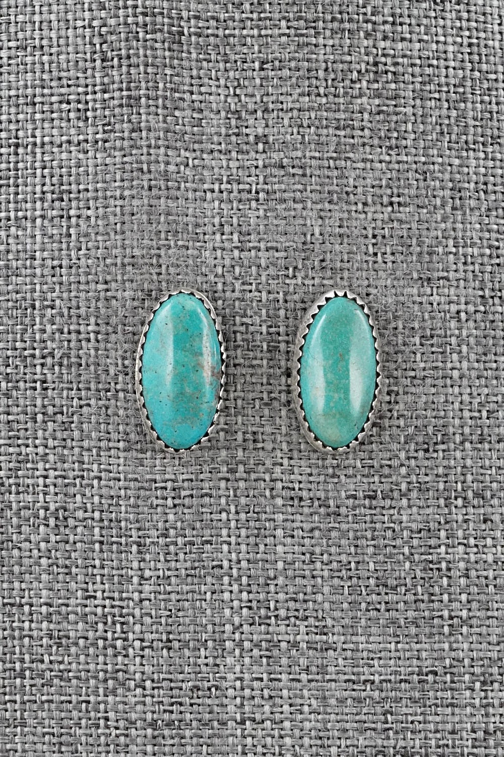 Turquoise & Sterling Silver Necklace and Earrings Set - Murray Hannaweeka