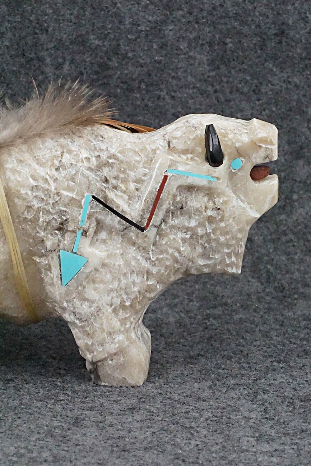 Buffalo Navajo Fetish Carving - Ben Livingston
