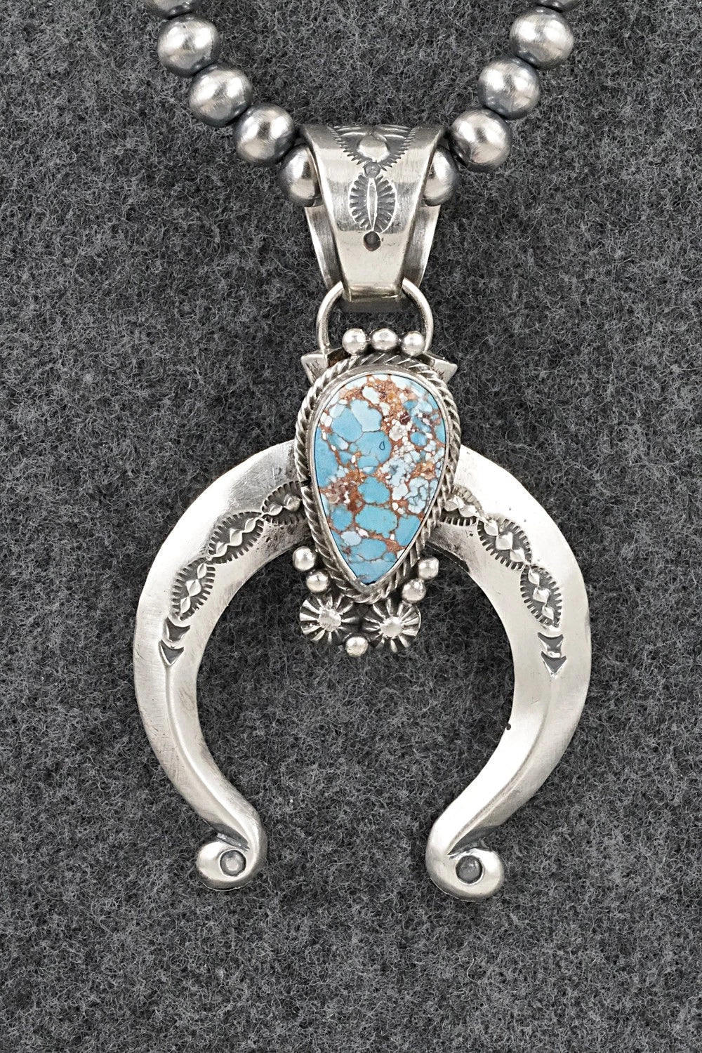 Turquoise & Sterling Silver Necklace - Samuel Yellowhair