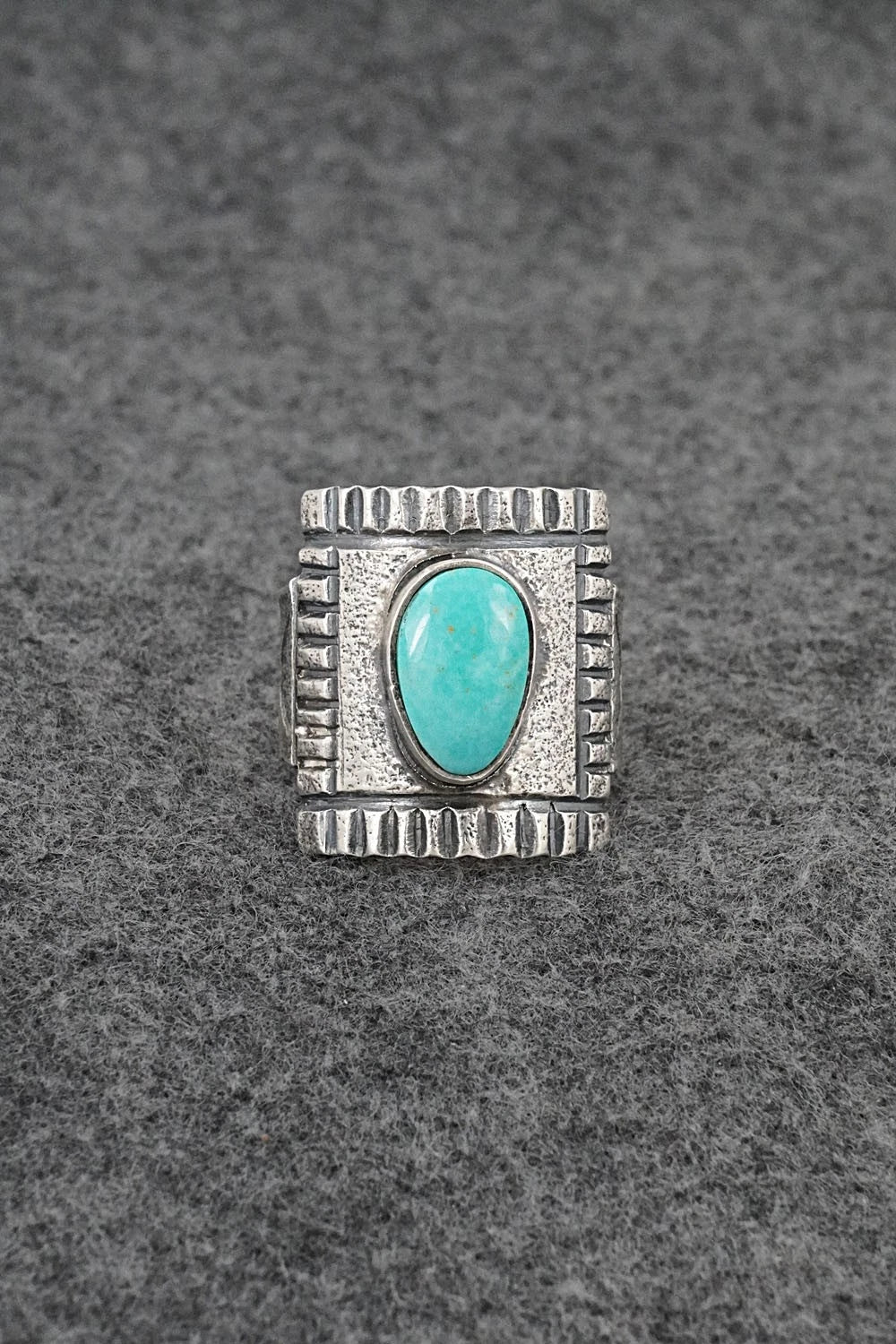 Turquoise & Sterling Silver Ring - Cody Noble - Size 12