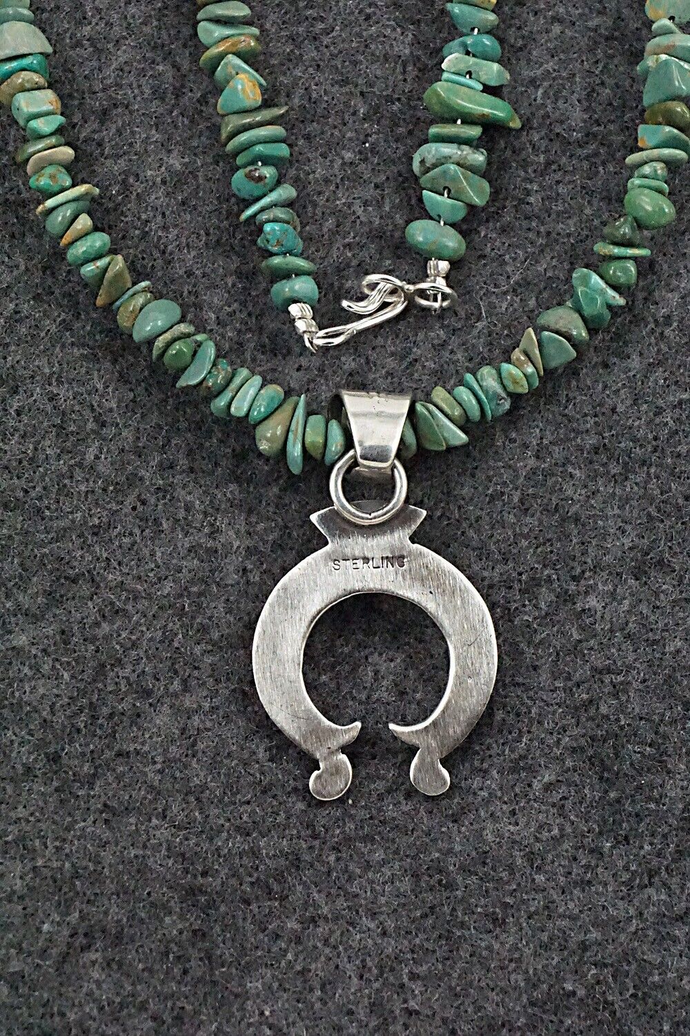 Turquoise & Sterling Silver Necklace 17" - Louise Joe
