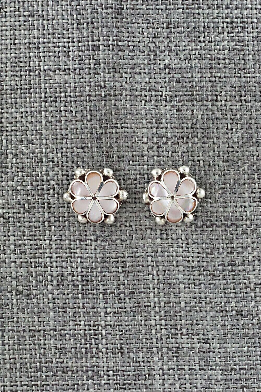Mother of Pearl & Sterling Silver Earrings - Bernadette Hattie