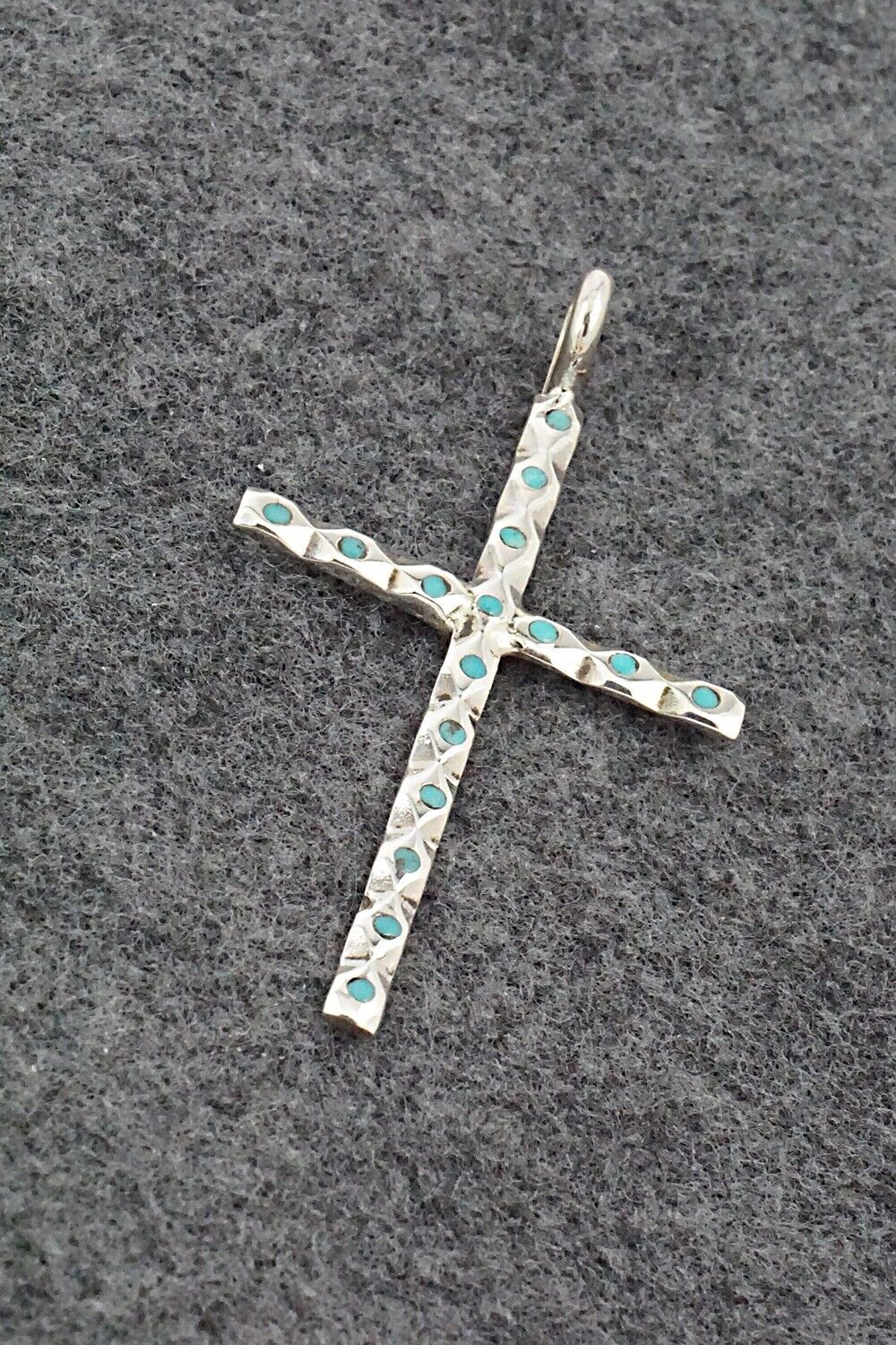 Turquoise & Sterling Silver Pendant - Gilbert Weebothee