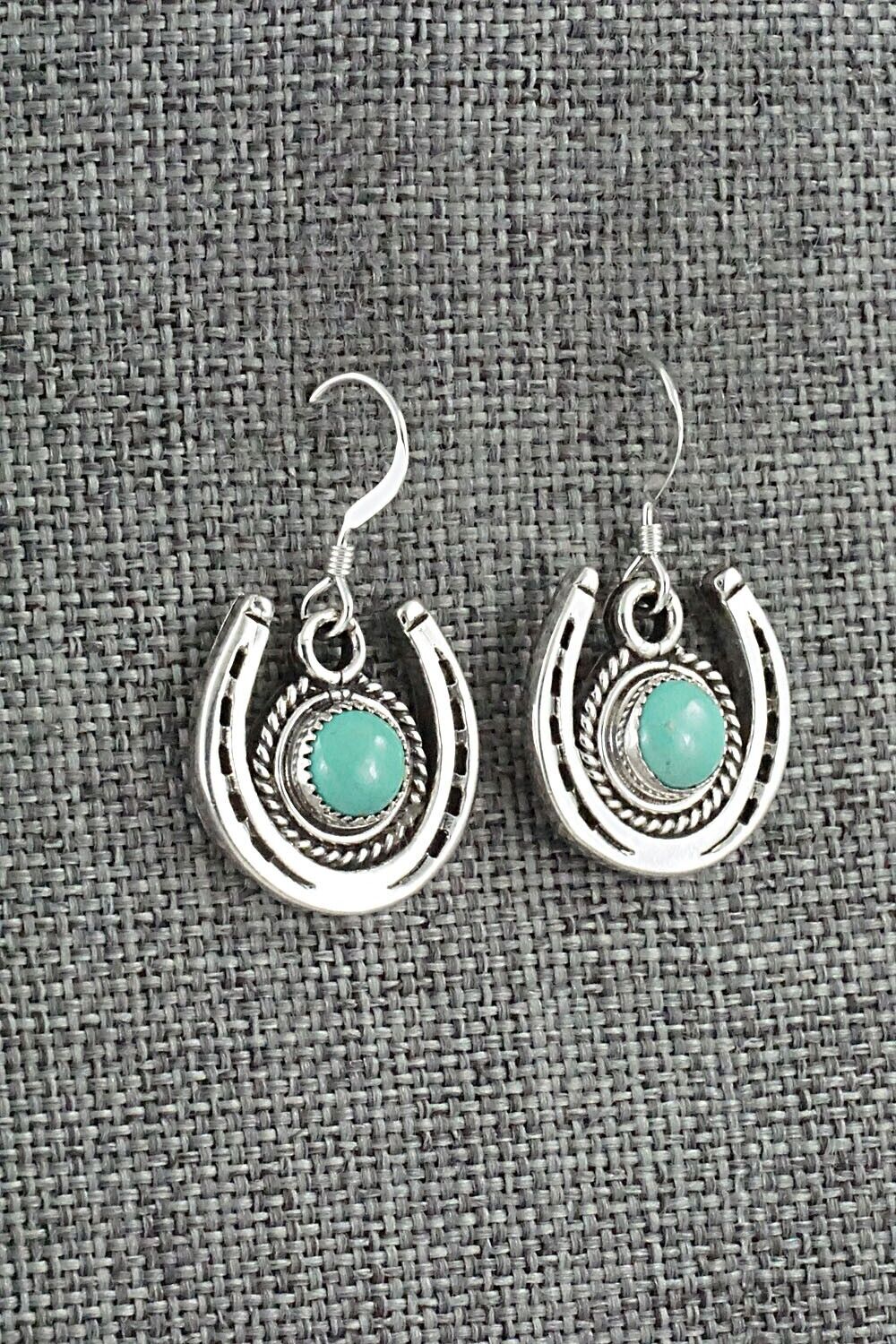 Turquoise and Sterling Silver Earrings - Sharon McCarthy