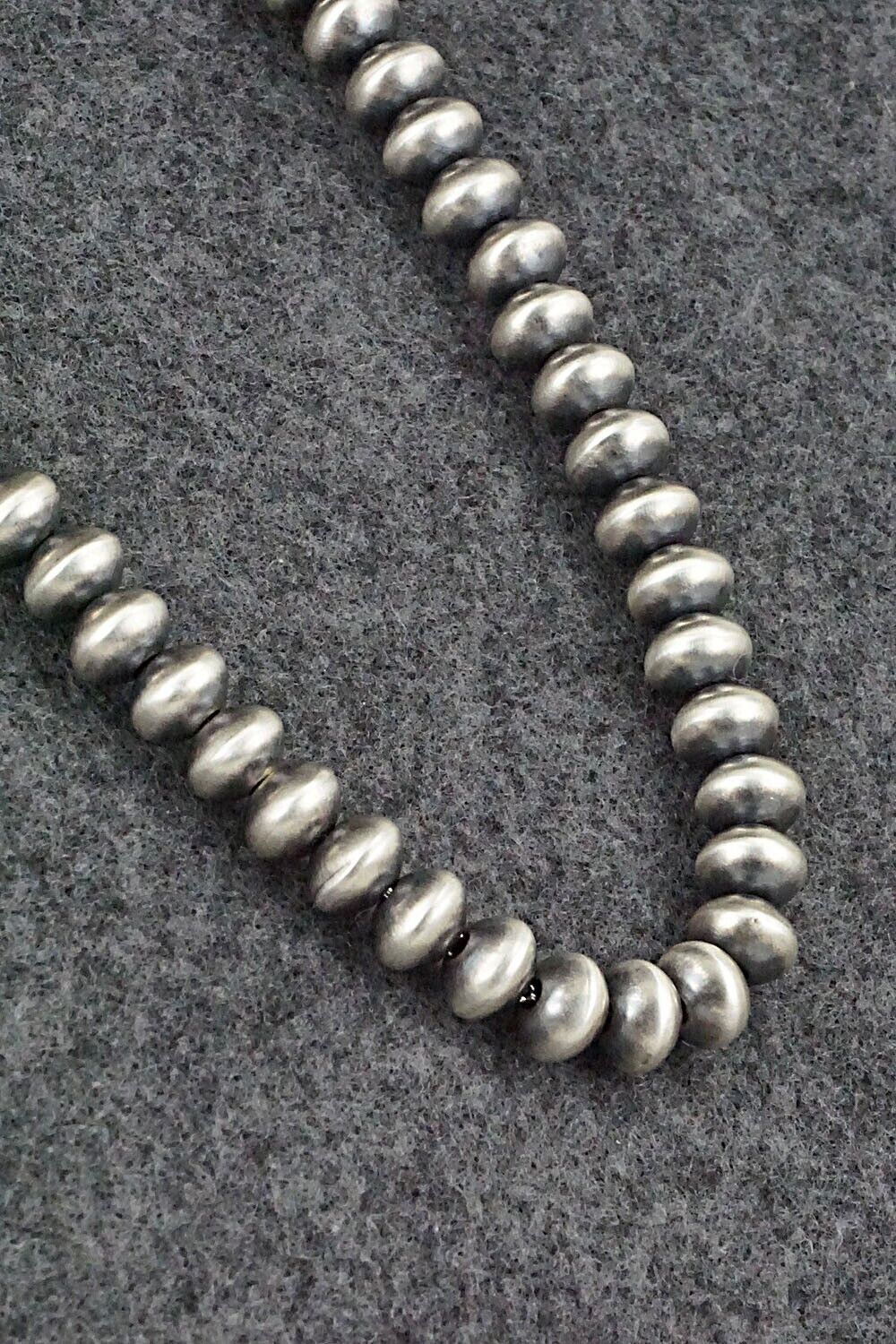 Sterling Silver Navajo Pearl Necklace - Dorinda Mariano