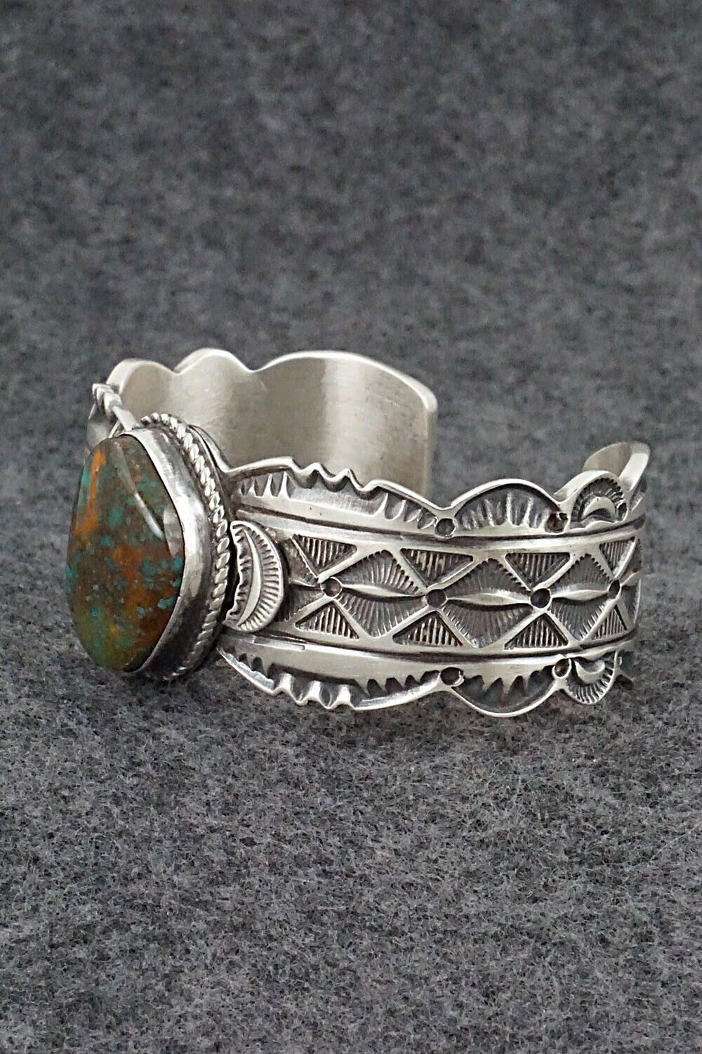 Turquoise & Sterling Silver Bracelet - Leonard Maloney