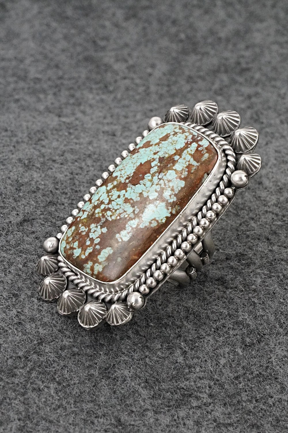 Turquoise & Sterling Silver Ring - Michael Calladitto - Size 7