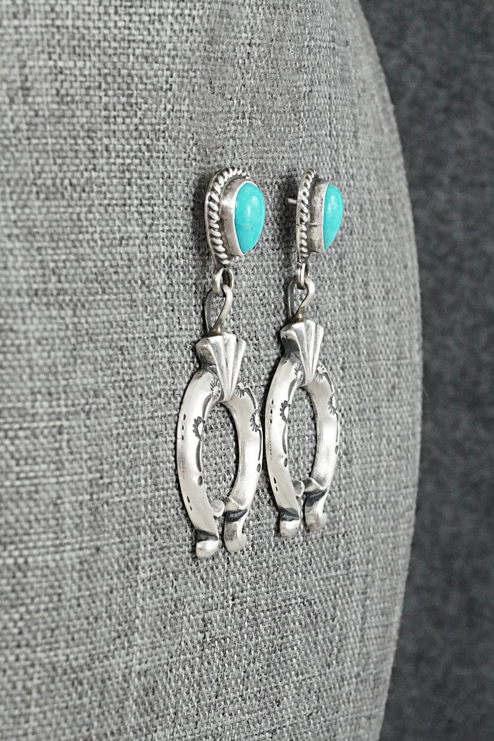 Turquoise & Sterling Silver Earrings - Sharon McCarthy