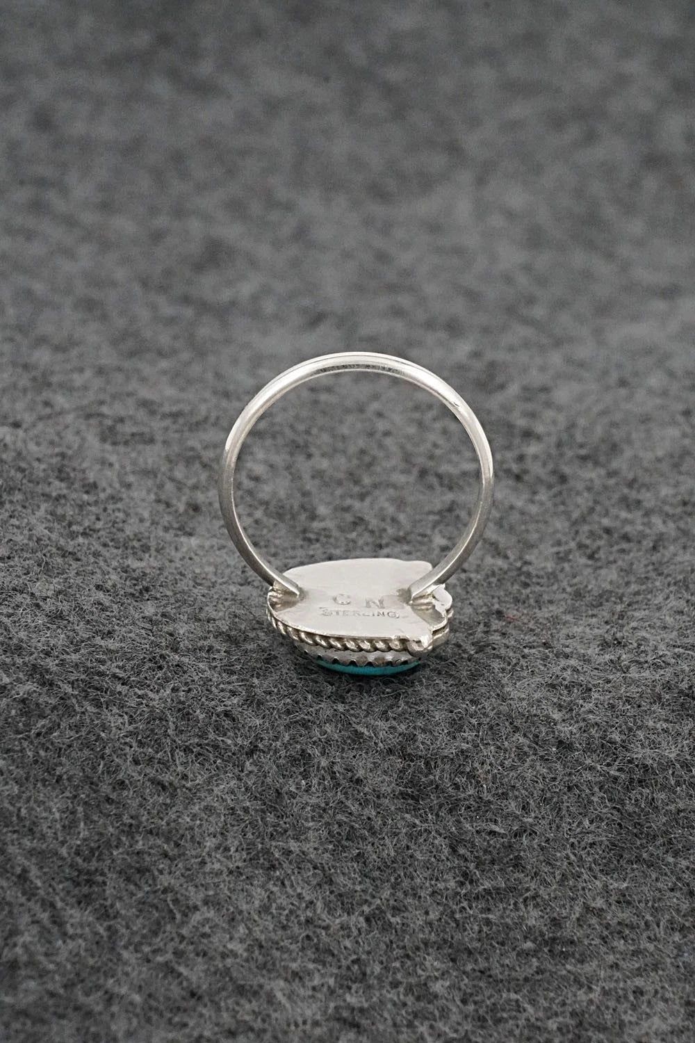 Turquoise & Sterling Silver Ring - Cody Nez - Size 8.5