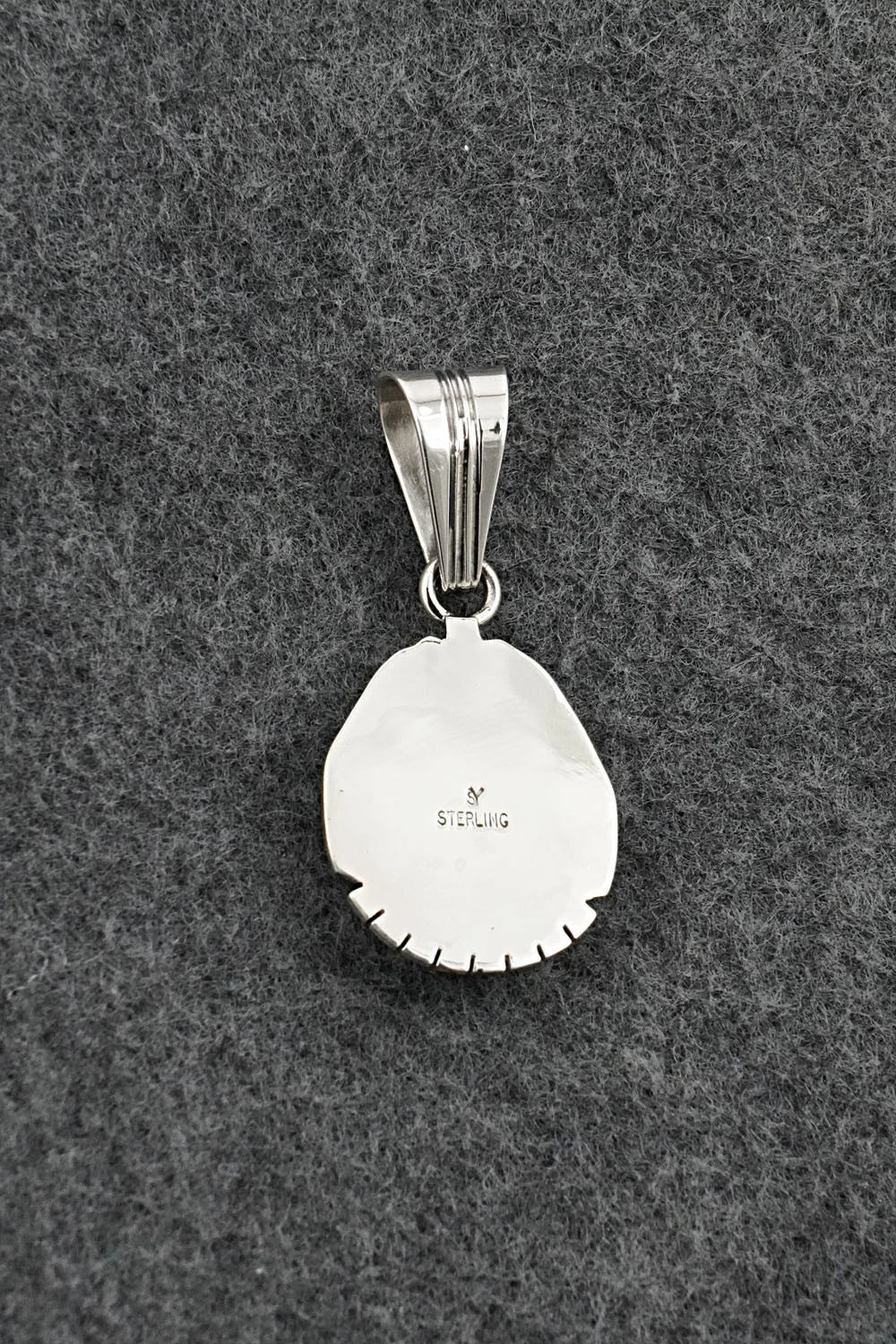 Turquoise & Sterling Silver Pendant - Samuel Yellowhair