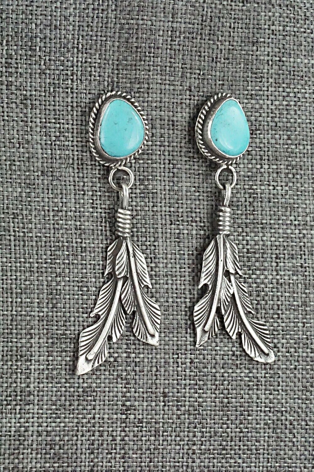 Turquoise and Sterling Silver Earrings - Sharon McCarthy