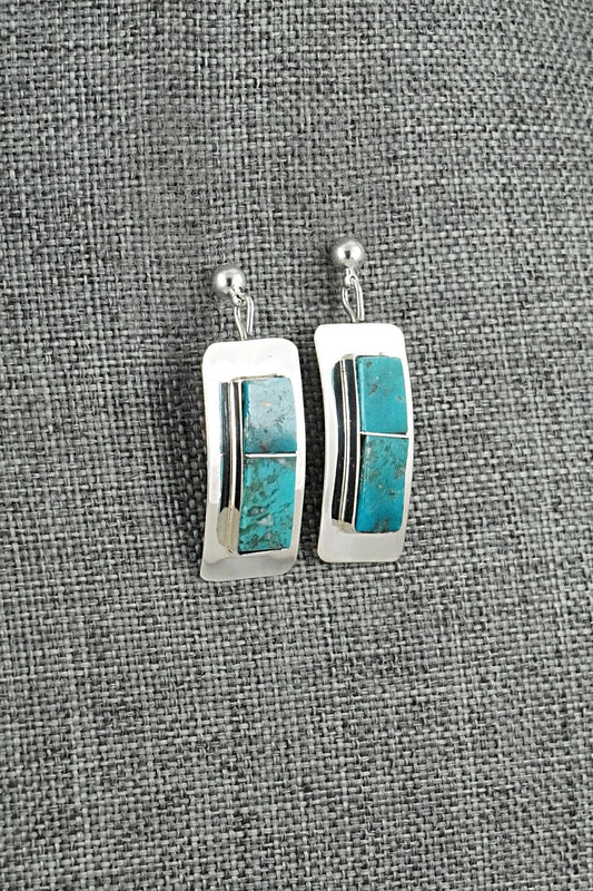 Turquoise & Sterling Silver Earrings - Brenda Pete