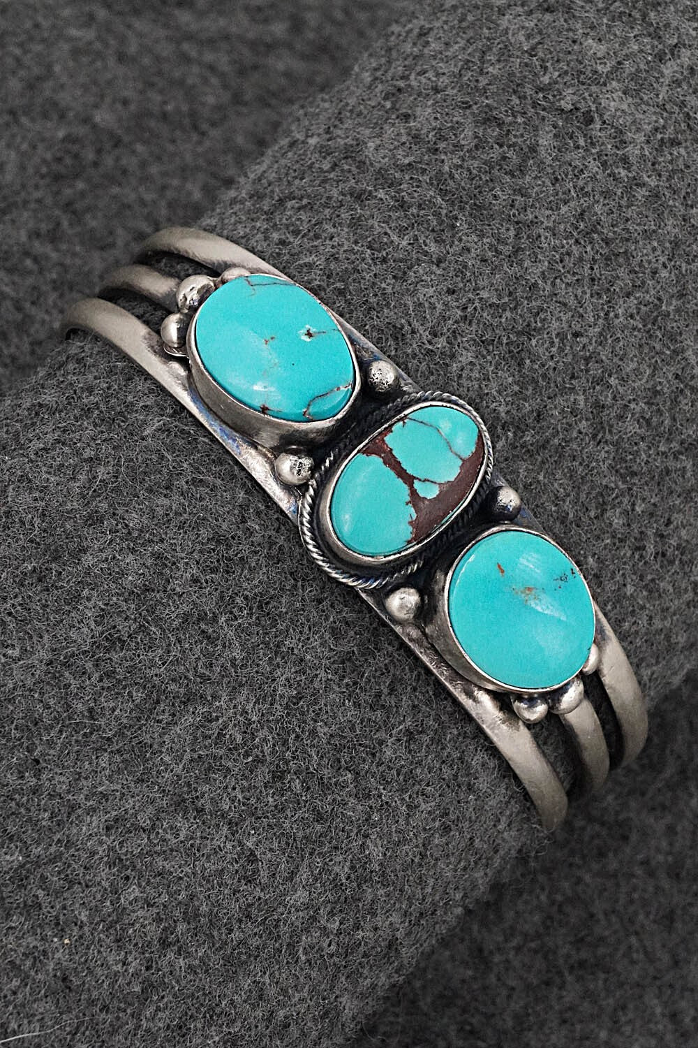 Turquoise & Sterling Silver Bracelet - Darrin Livingston