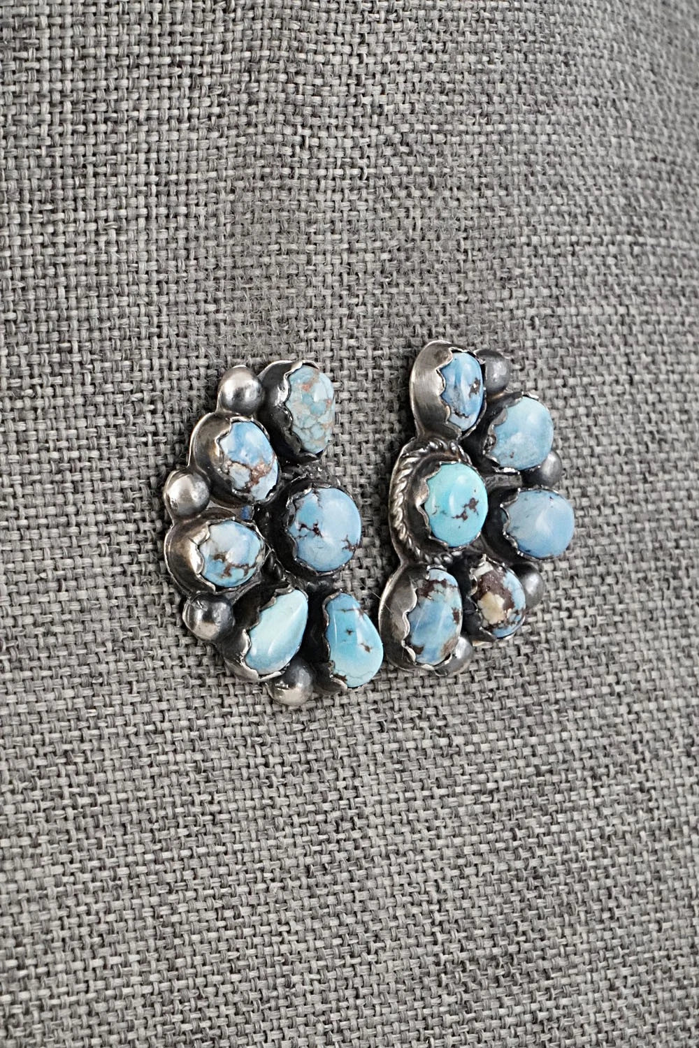 Turquoise & Sterling Silver Earrings - Phil Garcia