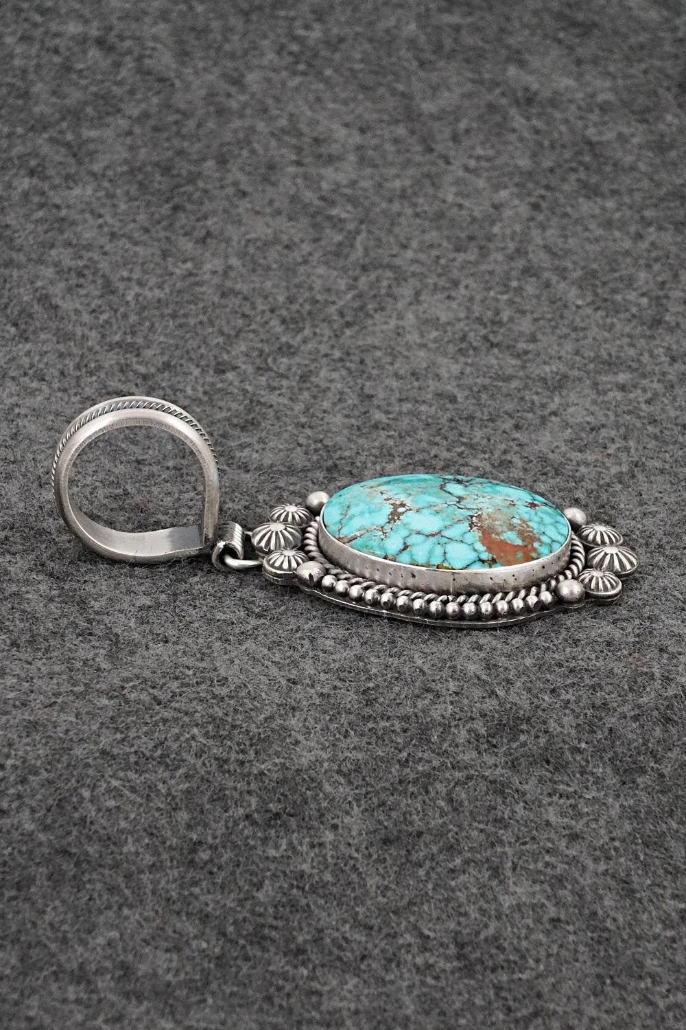 Turquoise & Sterling Silver Pendant - Michael Calladitto