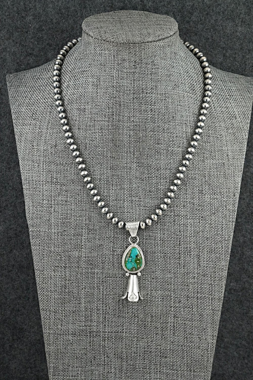 Turquoise & Sterling Silver Necklace - Samuel Yellowhair