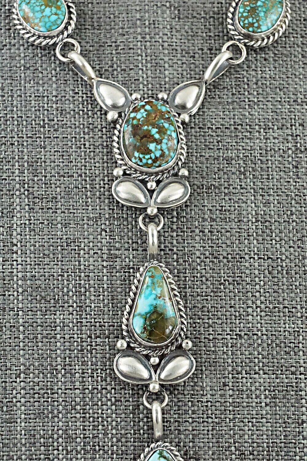 Turquoise & Sterling Silver Necklace - Derrick Gordon